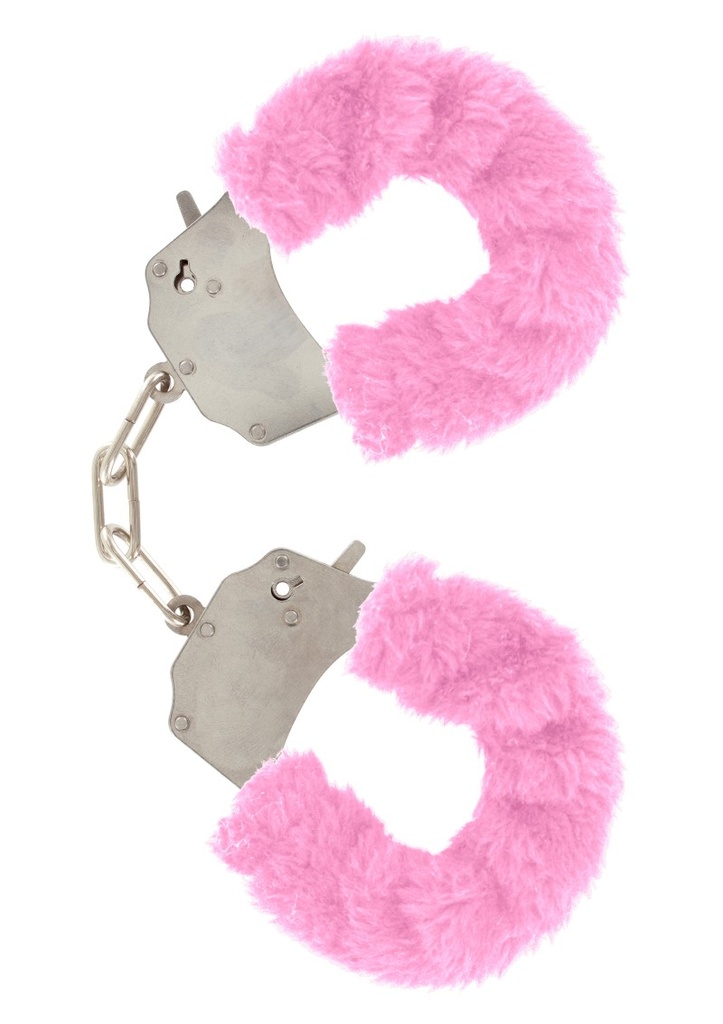 Pink fluffy handcuffs