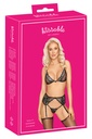 Комплект "Kissable" Сутиен, прашка и жартиер S/M
