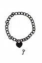Neck chain with heart | black